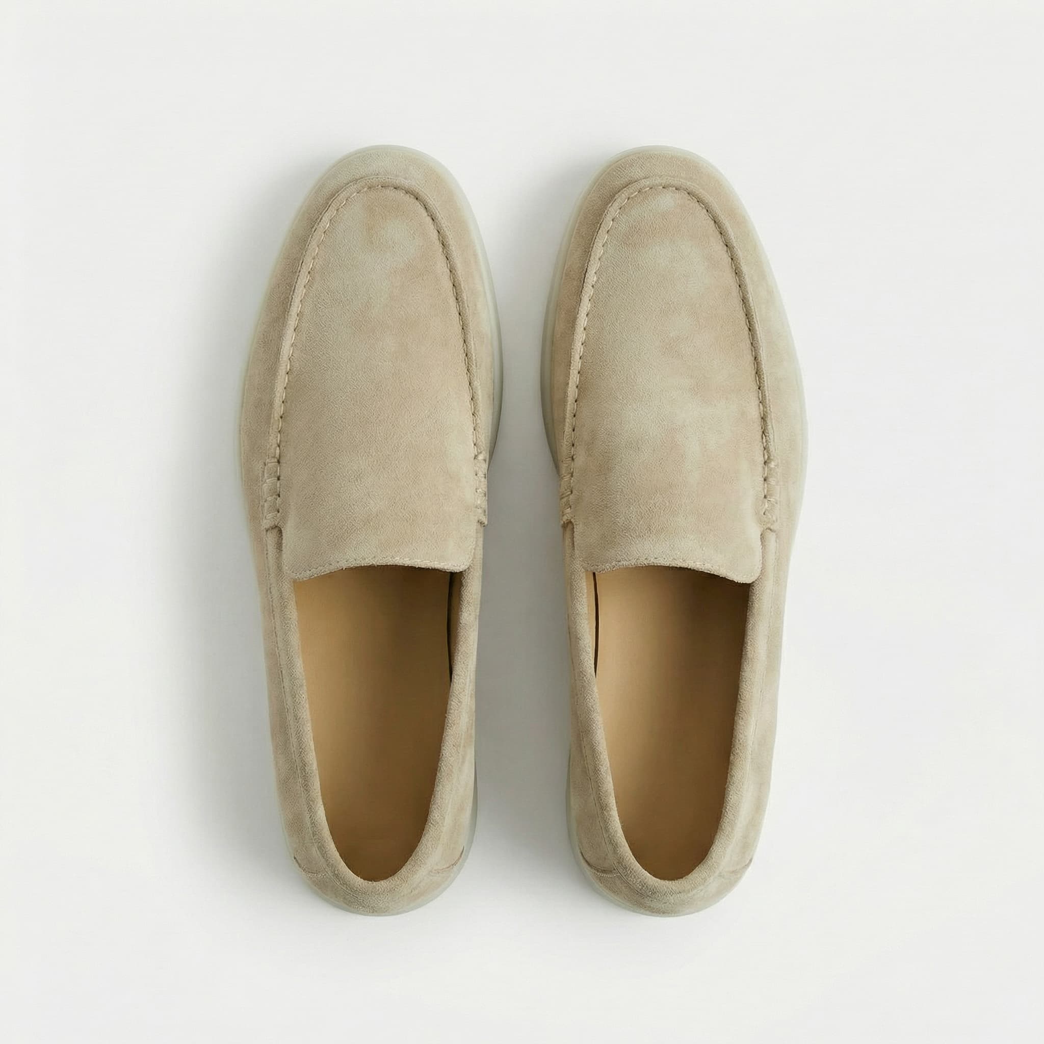men's suede slip-on loafers - lifestyle view