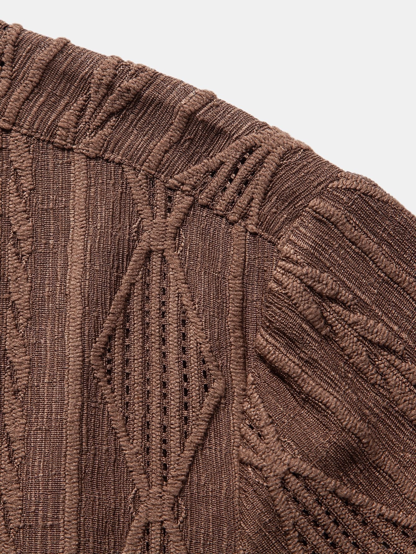 Men's Textured Pattern Short Sleeve Button-Up Shirt - photo 7