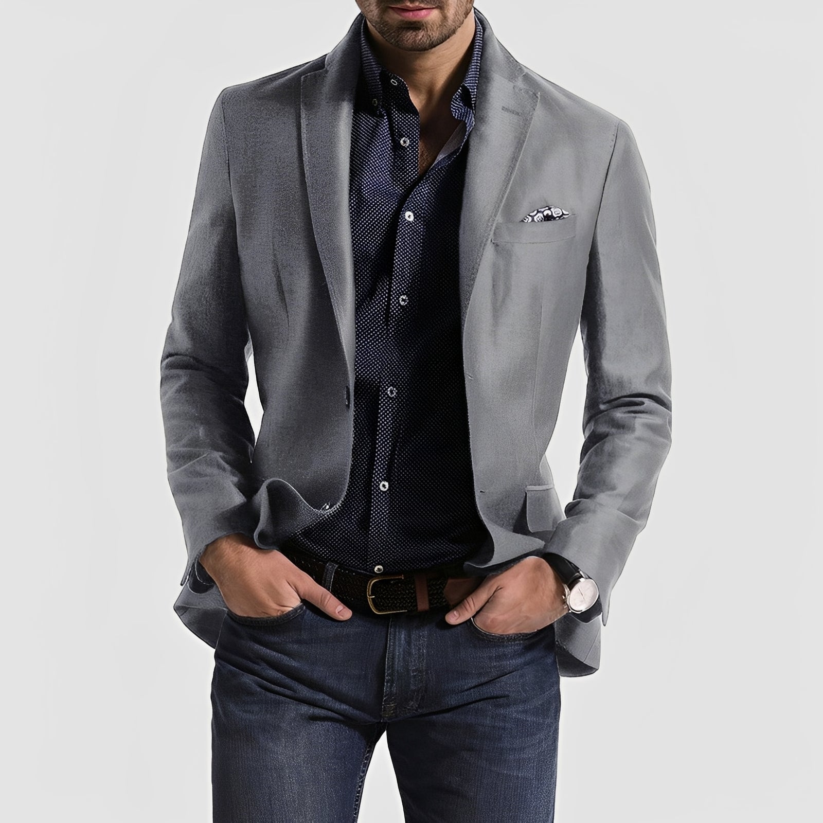 Men's Two-Button Formal Blazer - photo 1