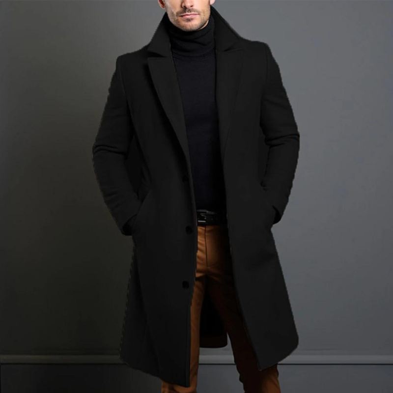 Men's Wool Coat | Classic Cut Warm Durable Fabric - photo 1