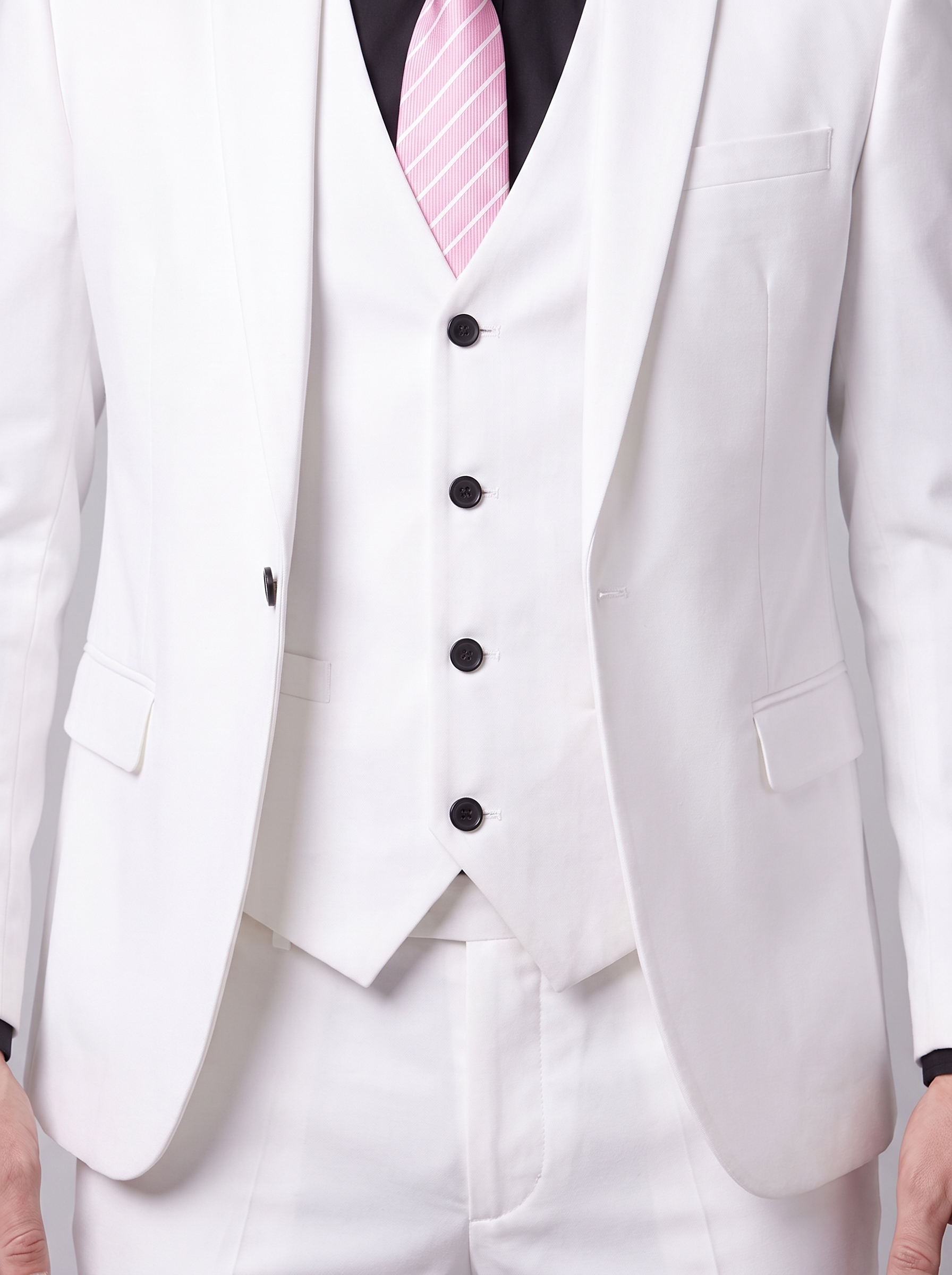 Men's Slim Fit Formal Two-Piece Suit – Notch Lapel Blazer & Trousers