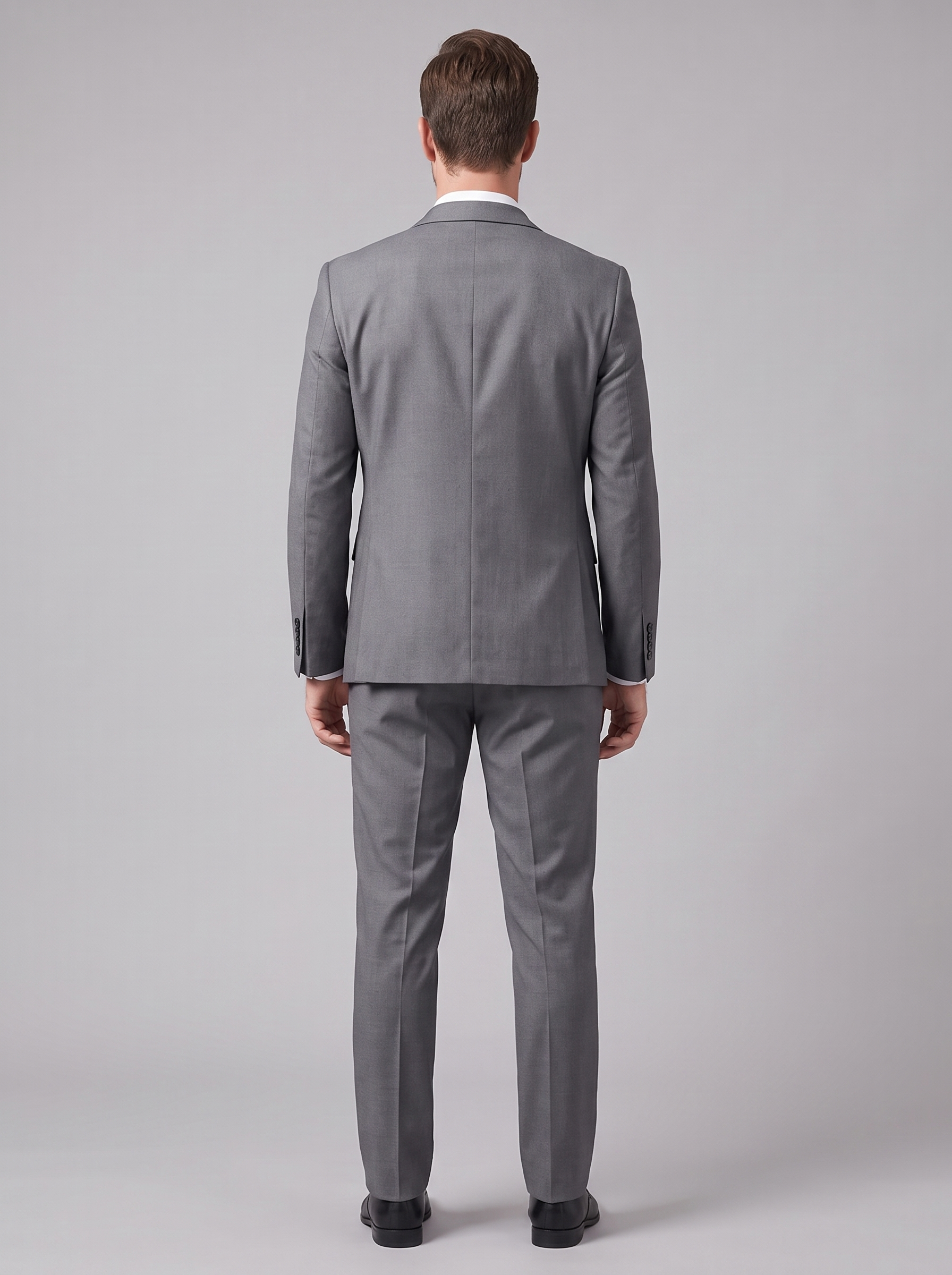 Men's Slim Fit Formal Two-Piece Suit – Notch Lapel Blazer & Trousers