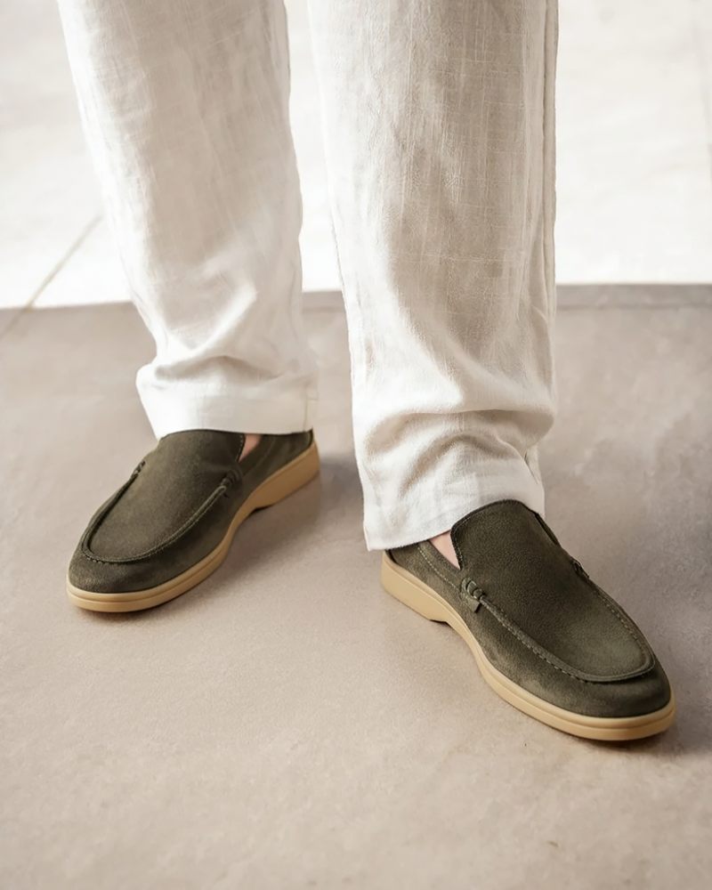 Men's Suede Loafers | Slip-On Dress Casual Shoes