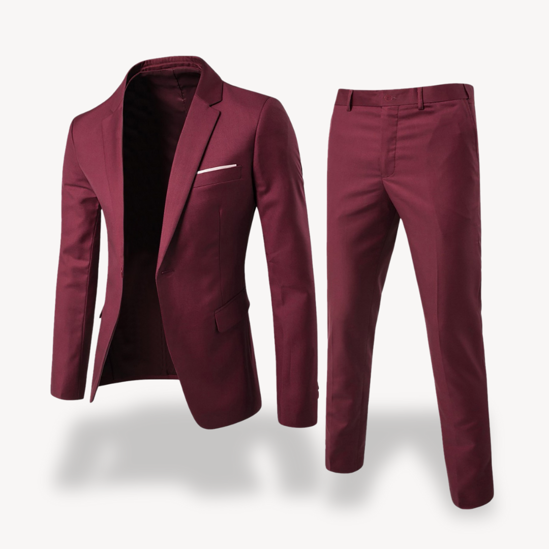 Men's formal suit red