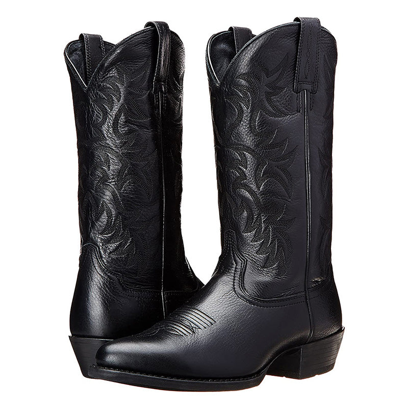 Women's Pull-On Western Cowboy Boots | Durable Leather Style