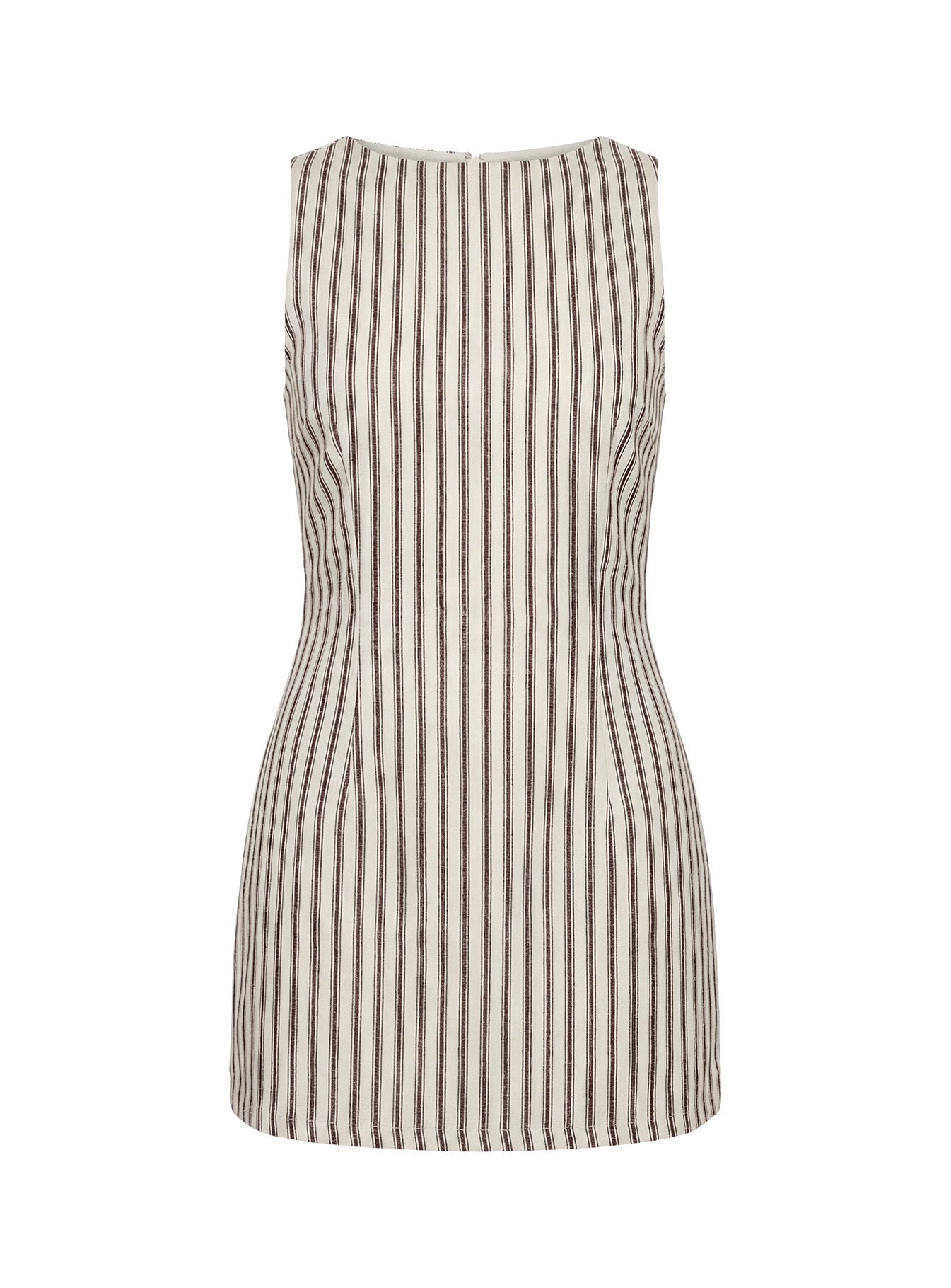 Women's Striped Romper | Sleeveless Round Neck Playsuit with Built-In Shorts