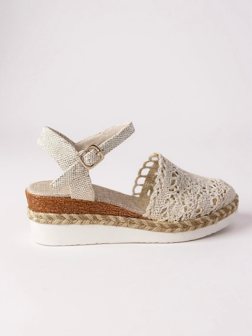 Women's Boho Wedge Espadrille Ankle Strap Sandals | Casual Summer Platform