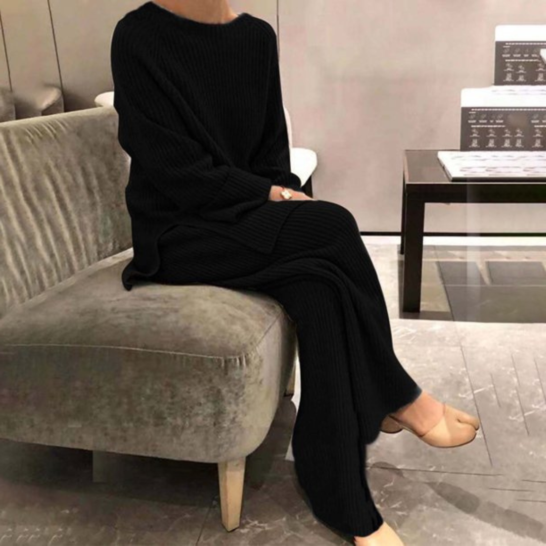 Women's Casual Sweater and Pants Set - photo 2
