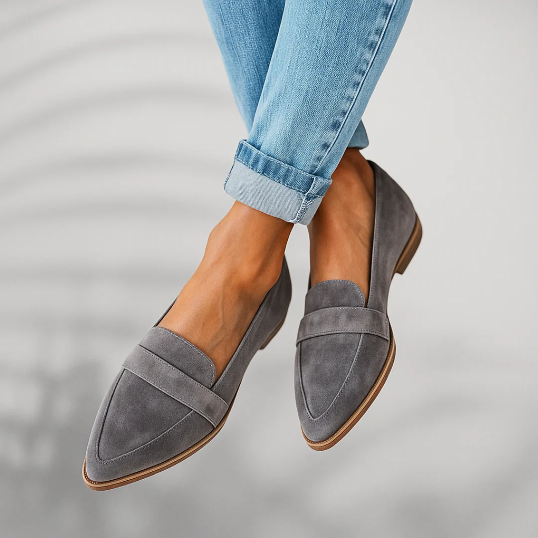 Women's Classic Cushioned Loafers | Slip-On Everyday Flat Shoes