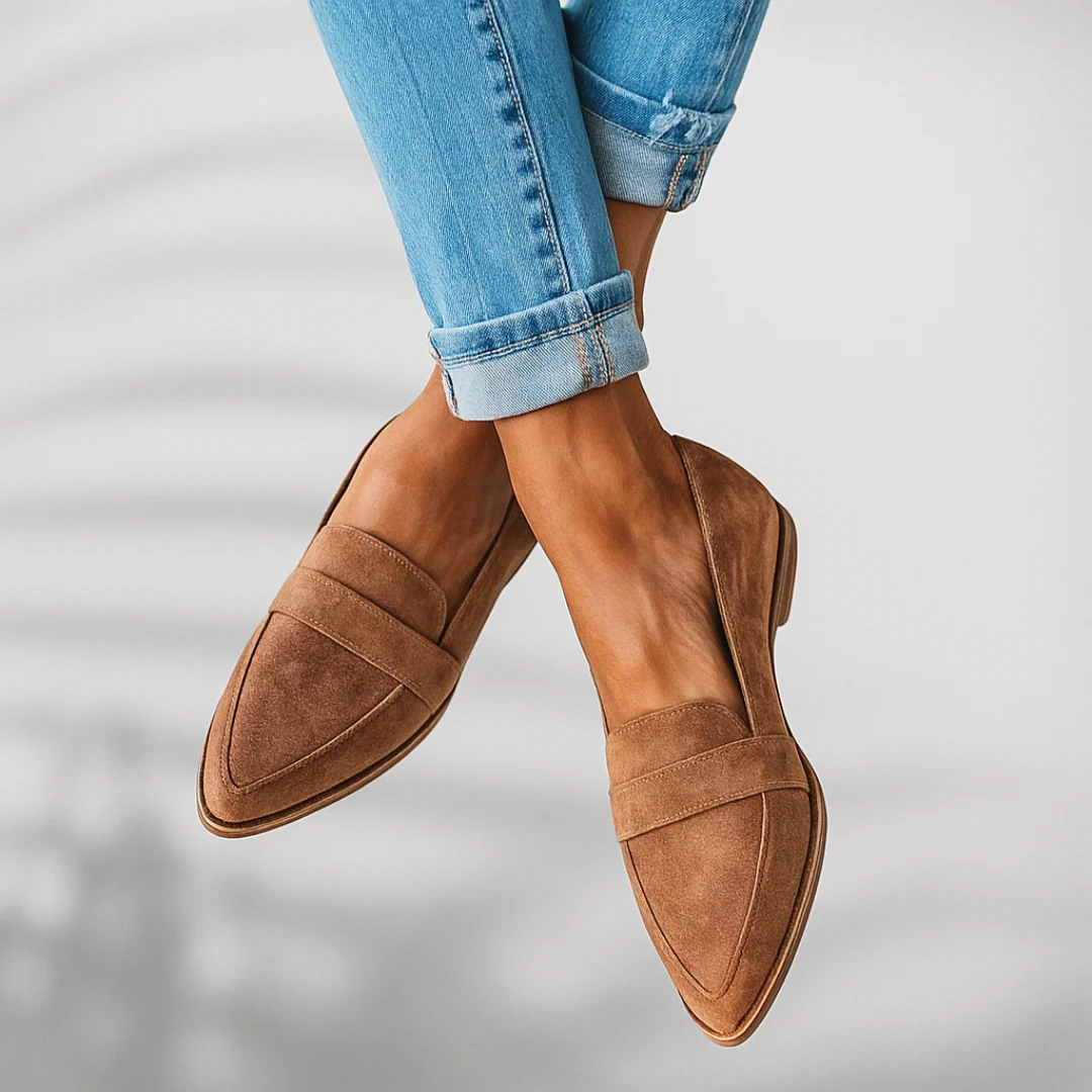 Women's Classic Cushioned Loafers | Slip-On Everyday Flat Shoes