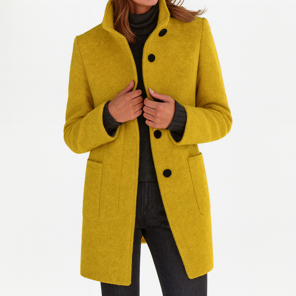 Women's Classic Long Coat | Timeless Elegant Overcoat