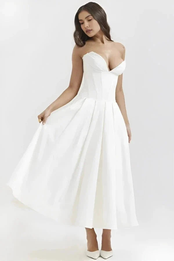 Women's Corset Bodice Ball Gown | Structured Formal Evening Dress