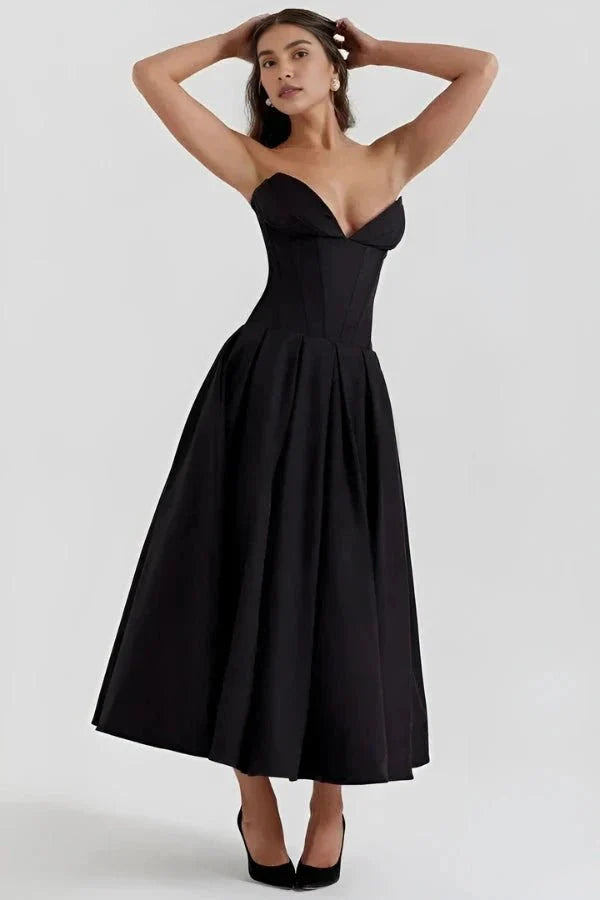Women's Corset Bodice Ball Gown | Structured Formal Evening Dress