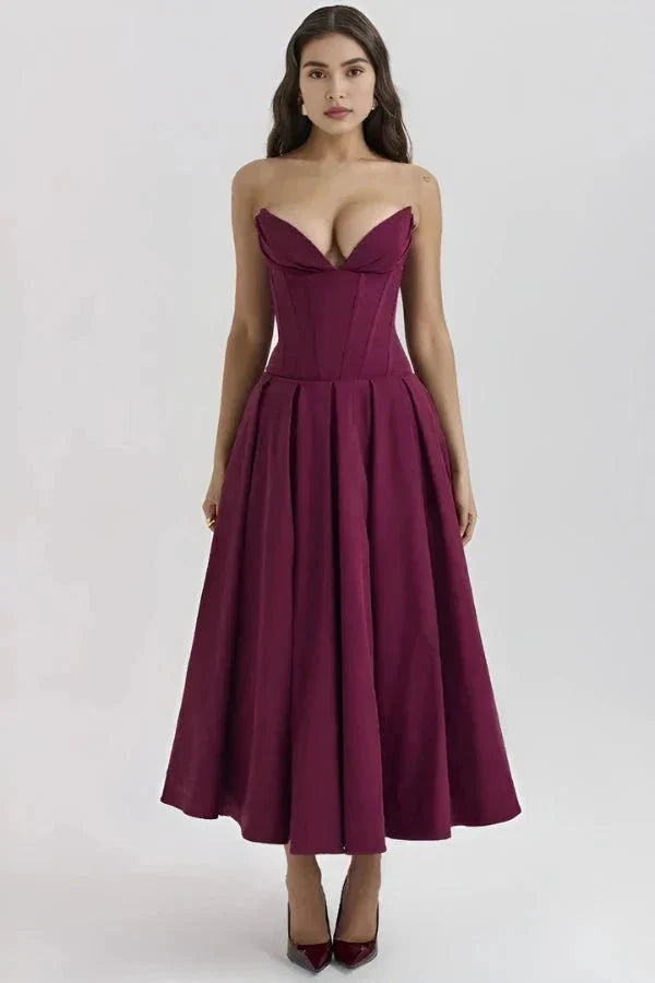 Women's Corset Bodice Ball Gown | Structured Formal Evening Dress
