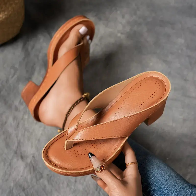 women's elegant comfort sandals - back view