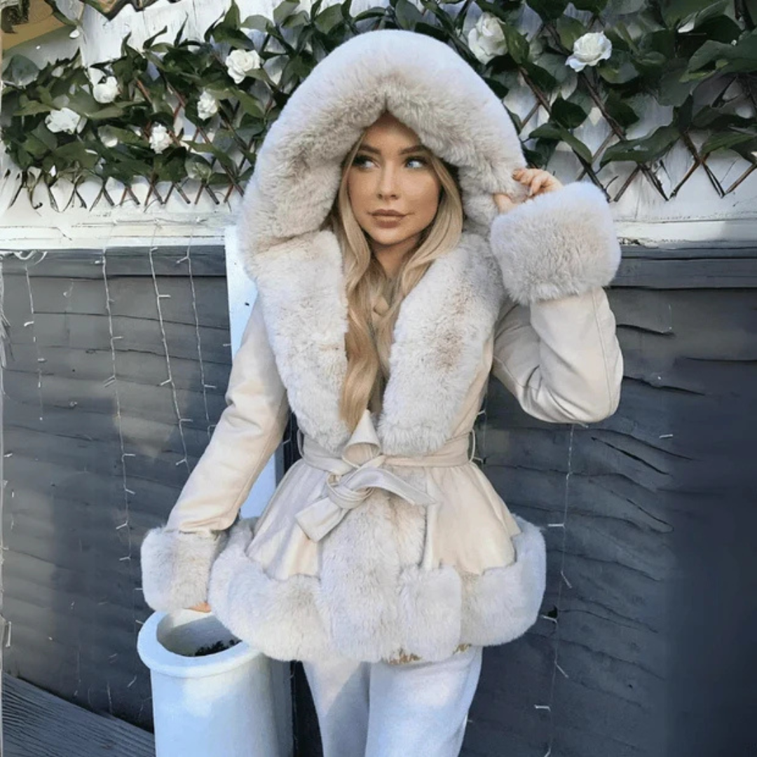 Women's Faux Fur Winter Coat - photo 2