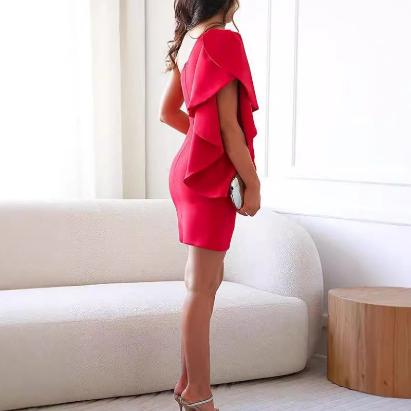 Women's Fitted Cocktail Mini Dress | Sleeveless Party Evening Dress