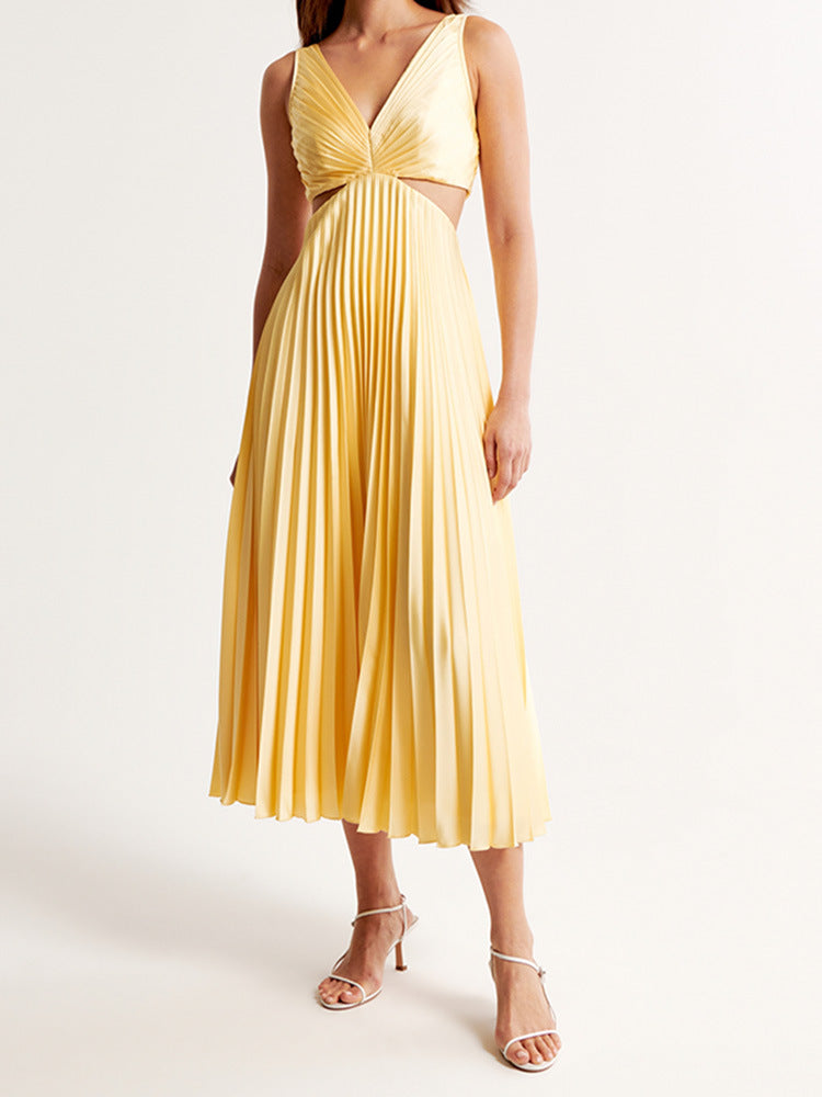 Women's Floral Print Ruched Maxi Dress | Sleeveless Summer Occasion Dress