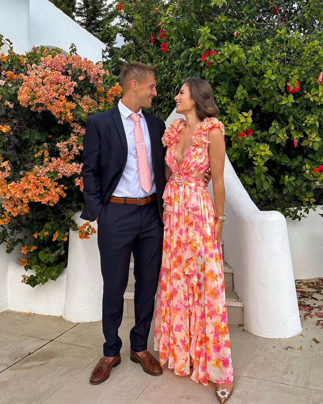 Women's Floral Sleeveless Cut-Out Maxi Dress | Boho Wedding Guest Dress
