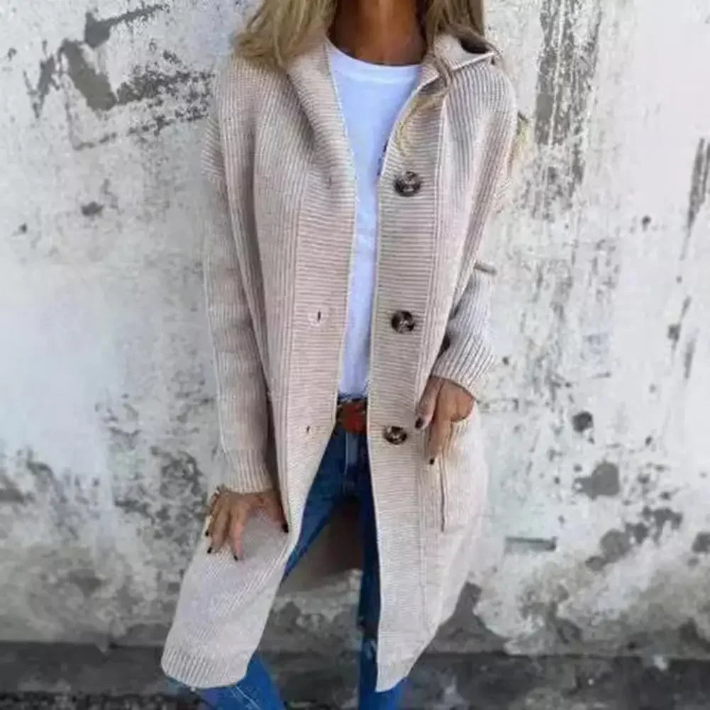 Women's Hooded Button-Up Cardigan Coat - photo 8