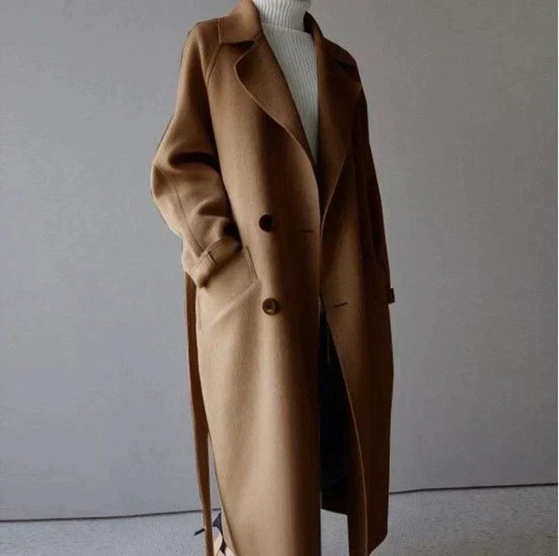 Women's Long Wool Coat - photo 1