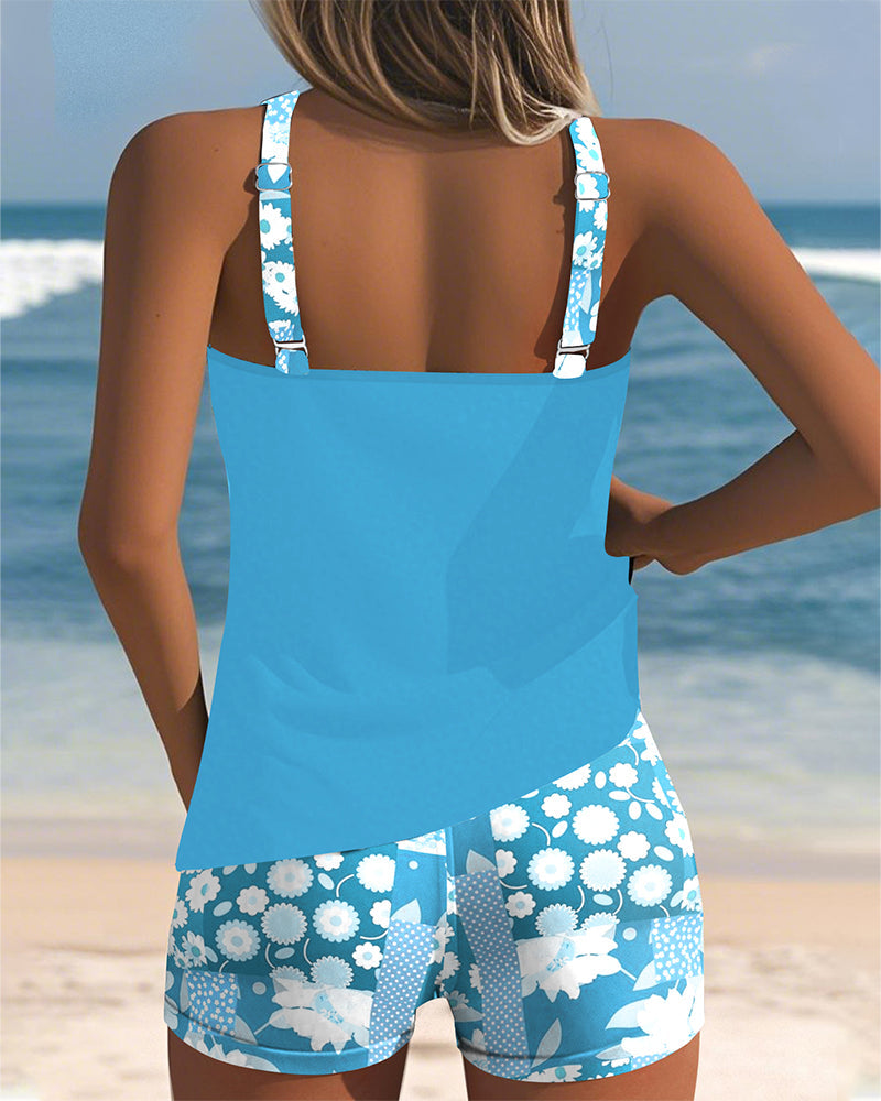 Women's Melanie floral swimsuit - color variant Purple