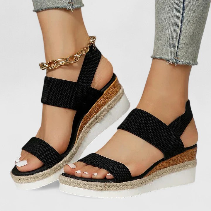 Women's Open Toe Block Heel Sandals | Ankle Strap Casual Sandals
