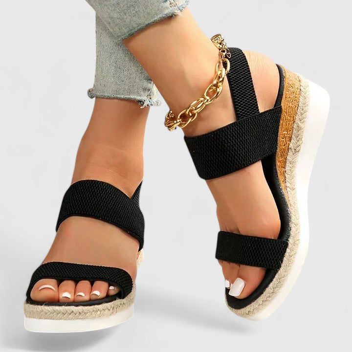 Women's Open Toe Block Heel Sandals | Ankle Strap Casual Sandals