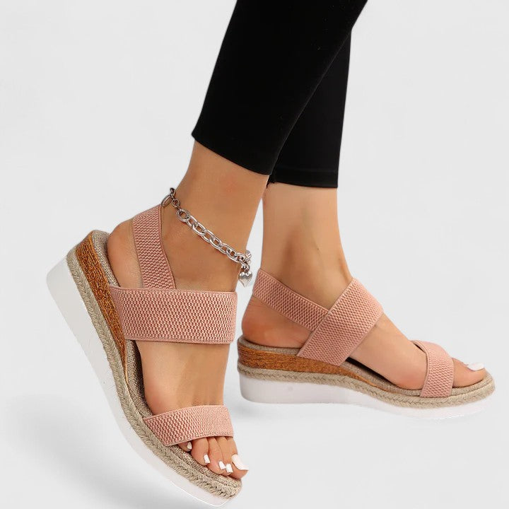 Women's Open Toe Block Heel Sandals | Ankle Strap Casual Sandals