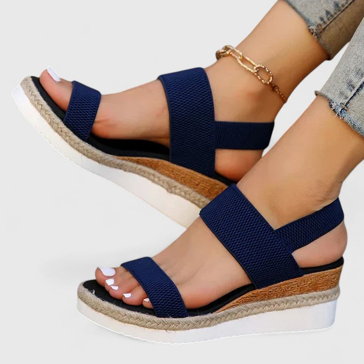 Women's Open Toe Block Heel Sandals | Ankle Strap Casual Sandals