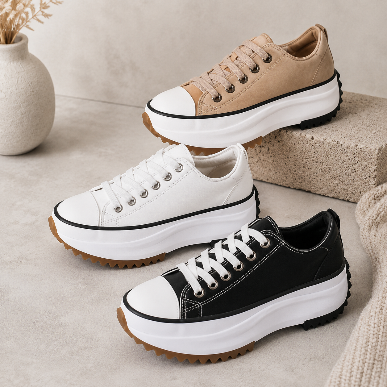 women's orthopaedic pain relief sneakers - full view