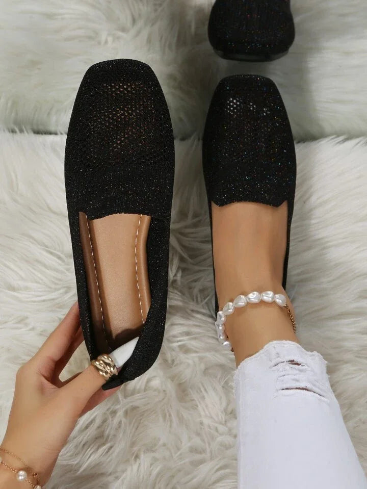 Women's lightweight orthopedic slip-on shoes - back view