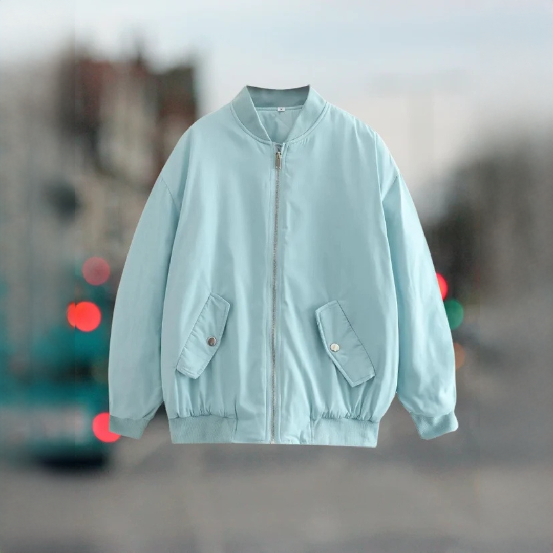 Women's Oversized Bomber Jacket - photo 5
