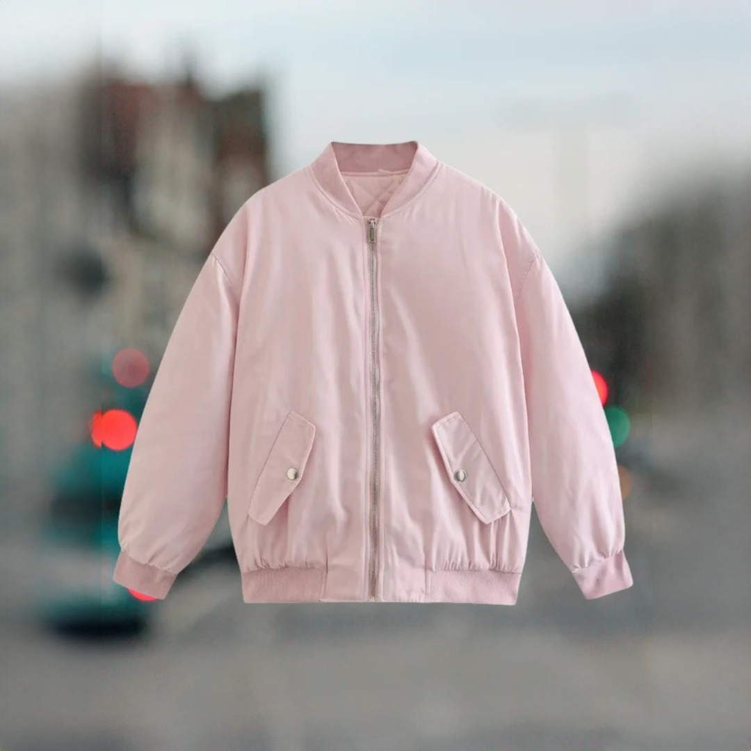 Women's Oversized Bomber Jacket - photo 7