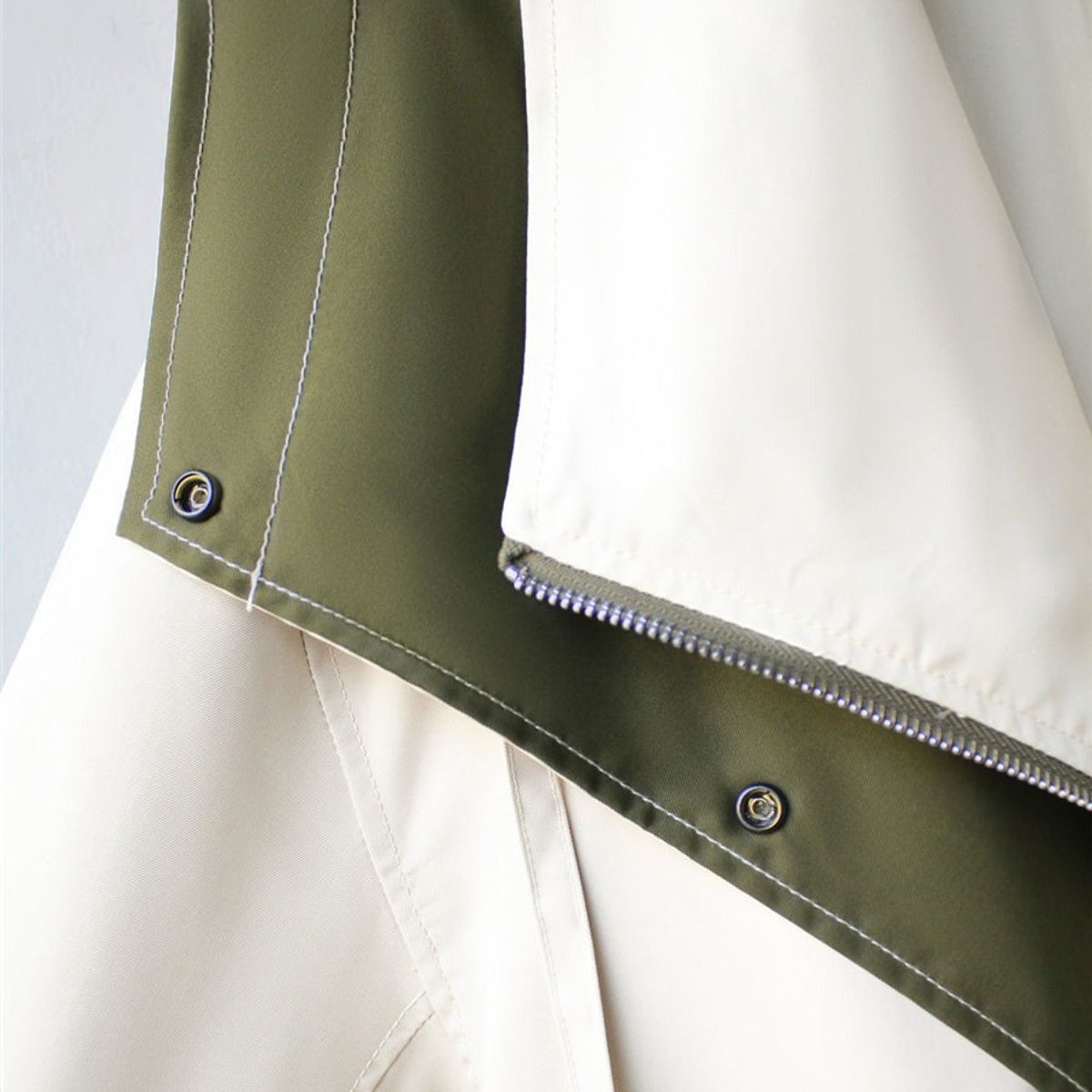 Women's Oversized Double-Collar Waterproof Trench Coat - photo 2