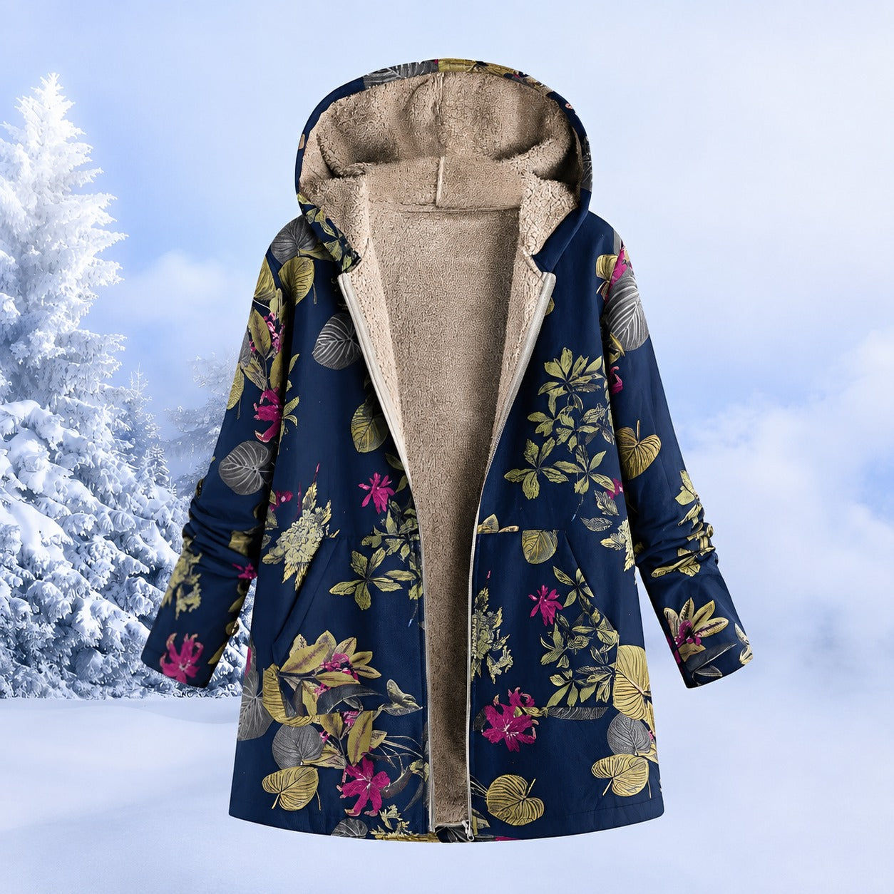 Women's Printed Winter Jacket - photo 3
