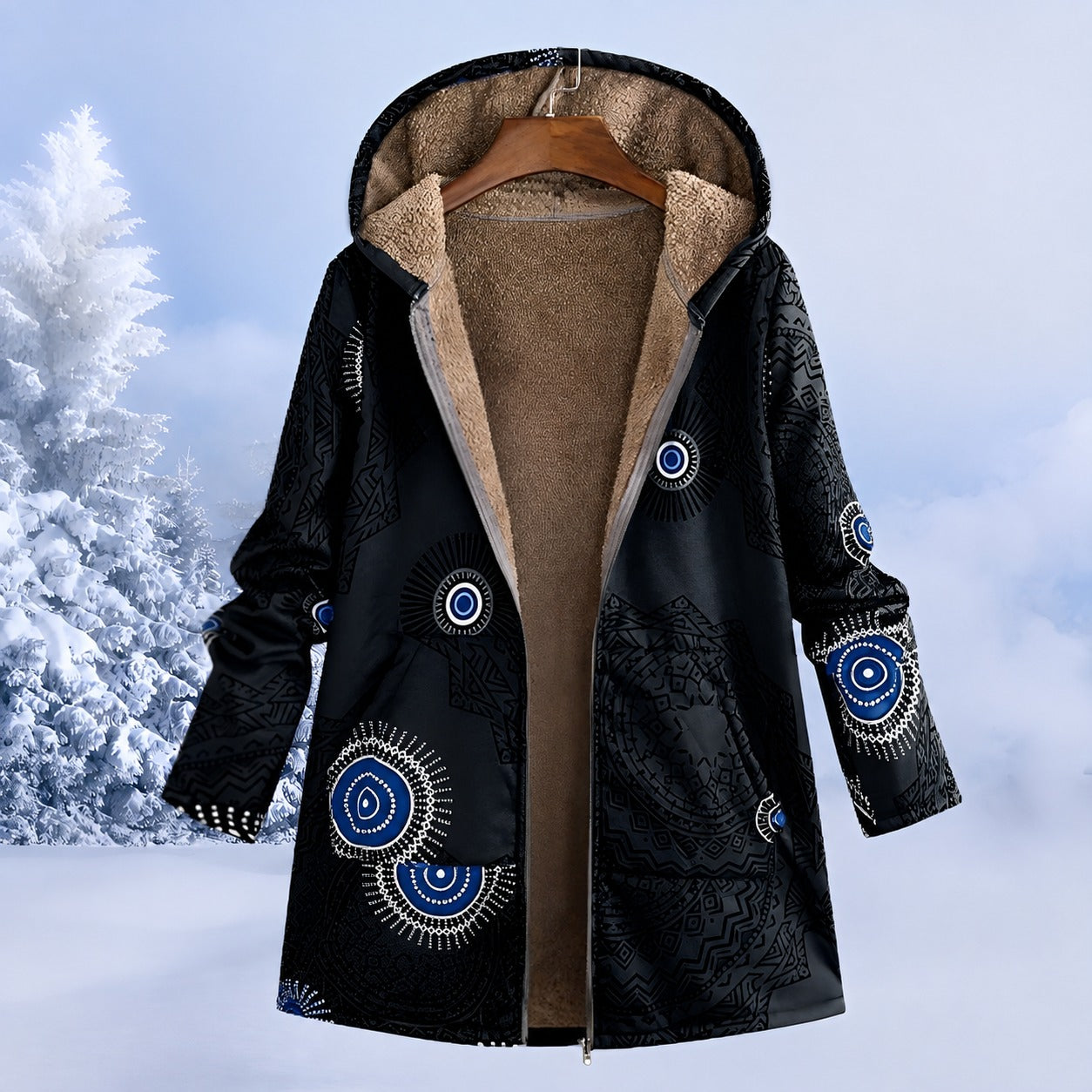 Women's Printed Winter Jacket - photo 4