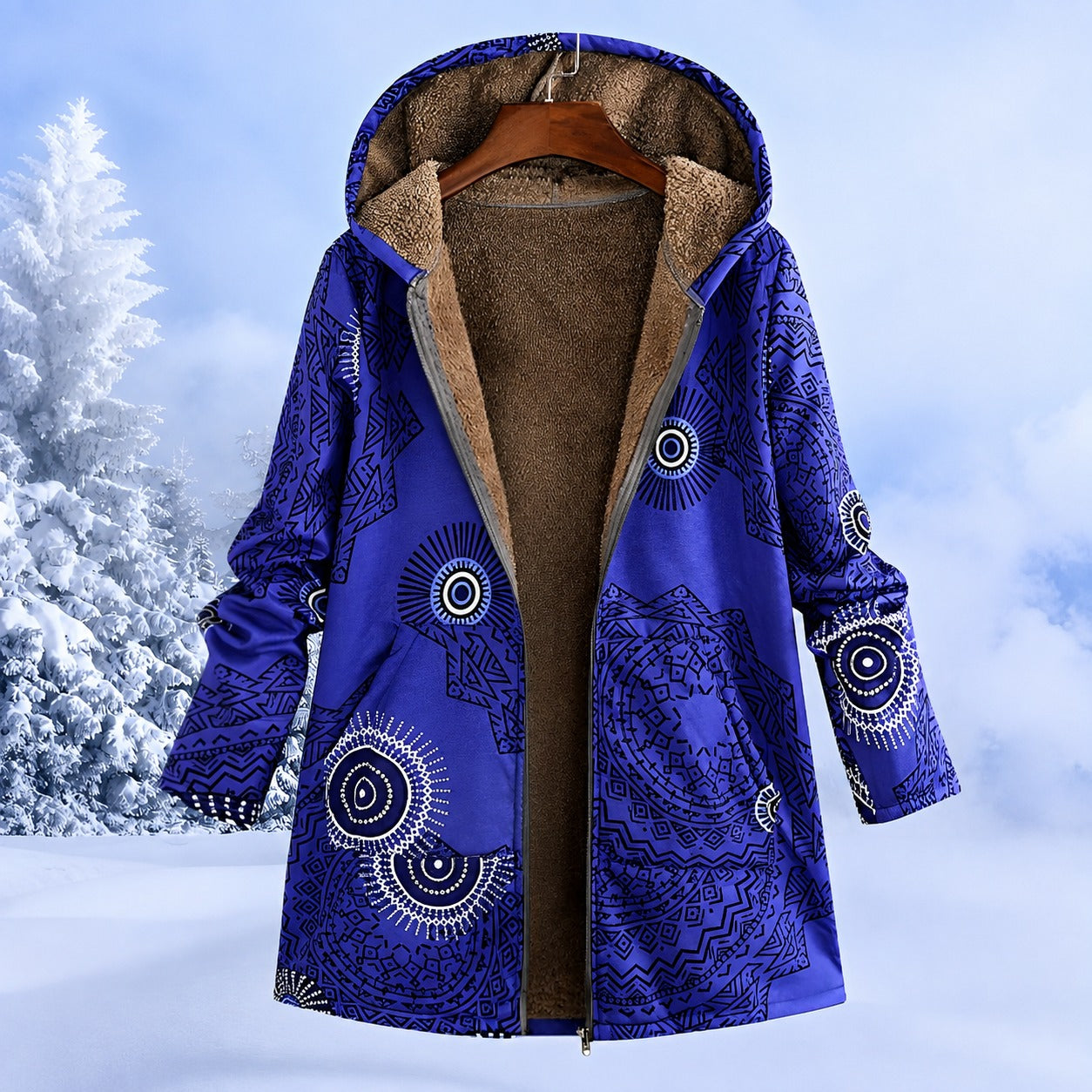 Women's Printed Winter Jacket - photo 5