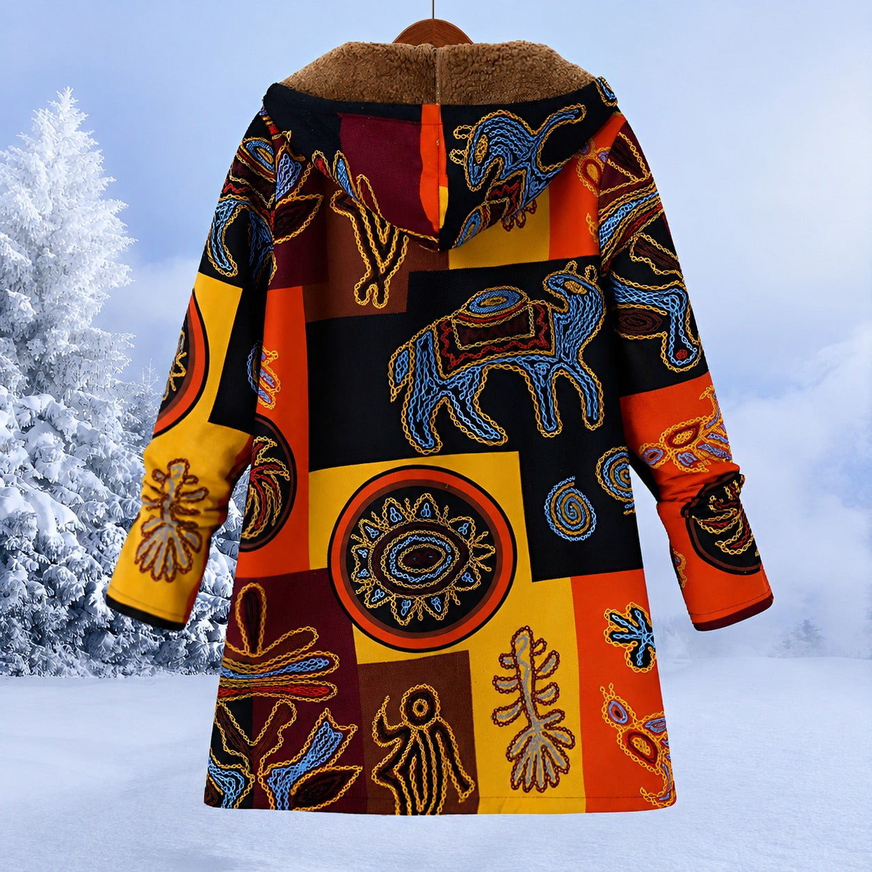 Women's Printed Winter Jacket - photo 9