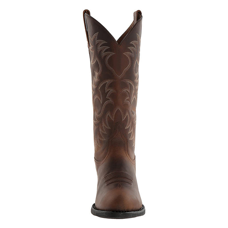 women's pull-on western cowboy boots - sole view