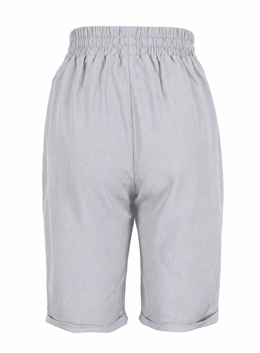 womens relaxed fit capri pants | casual cropped trousers - worn view