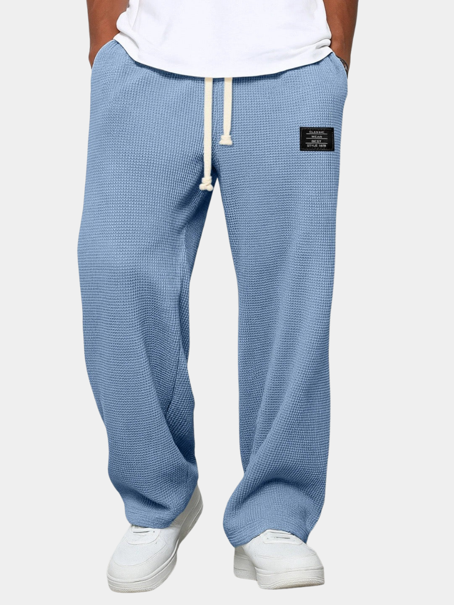 Women's relaxed lace trim pants - front view