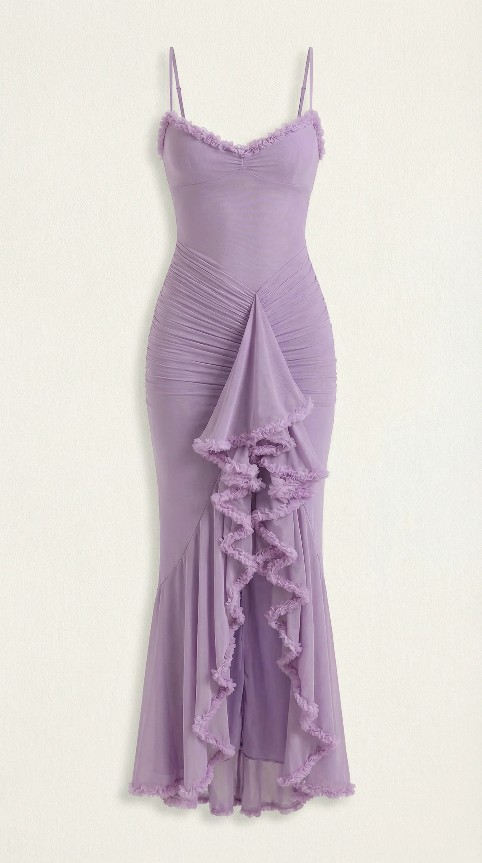 Women's Sleeveless Ruffle Maxi Dress | Wedding Guest Formal Long Dress