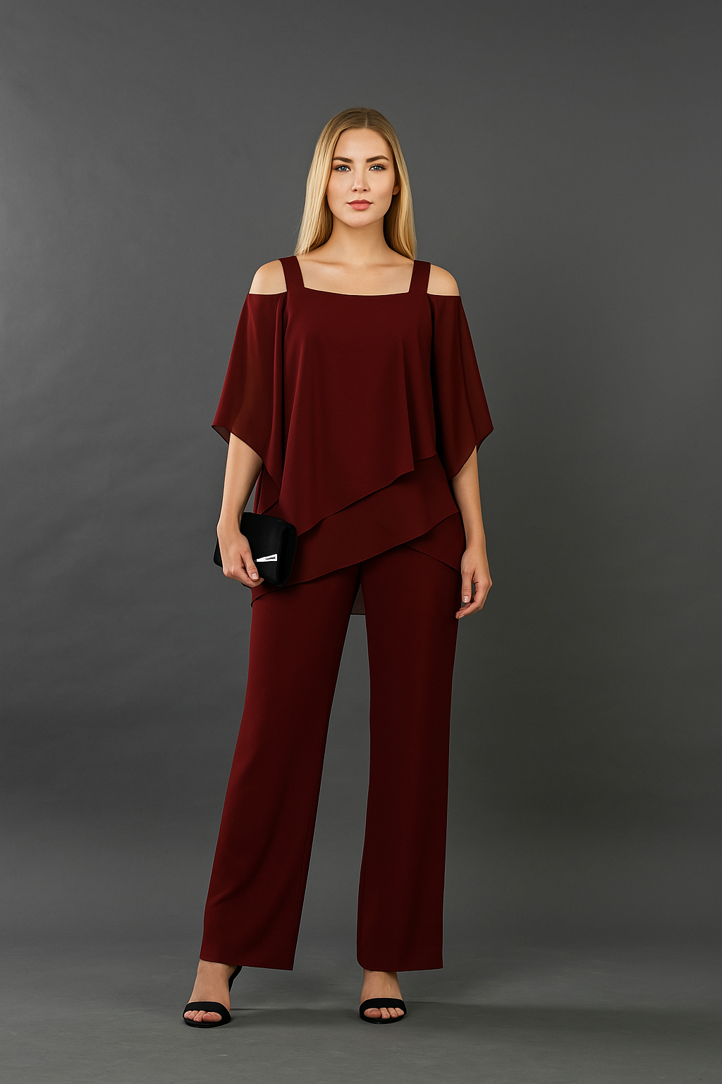 Women's two-piece evening set - front view