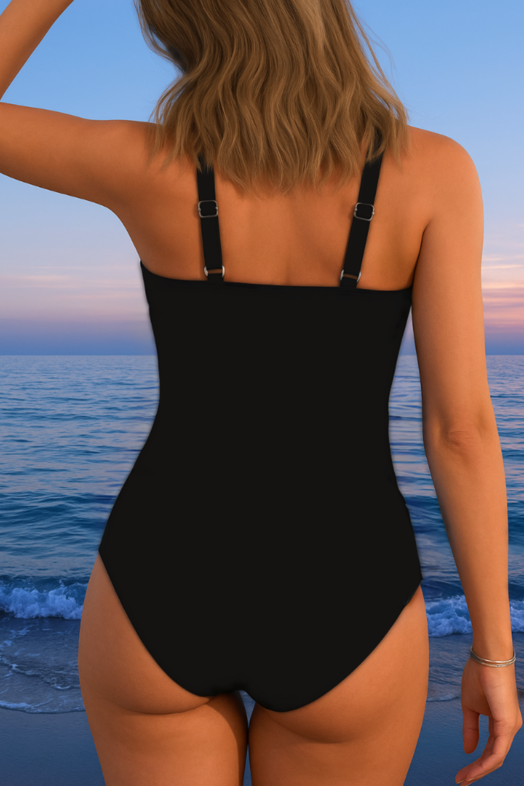 Women's Violette printed swimsuit - detail view